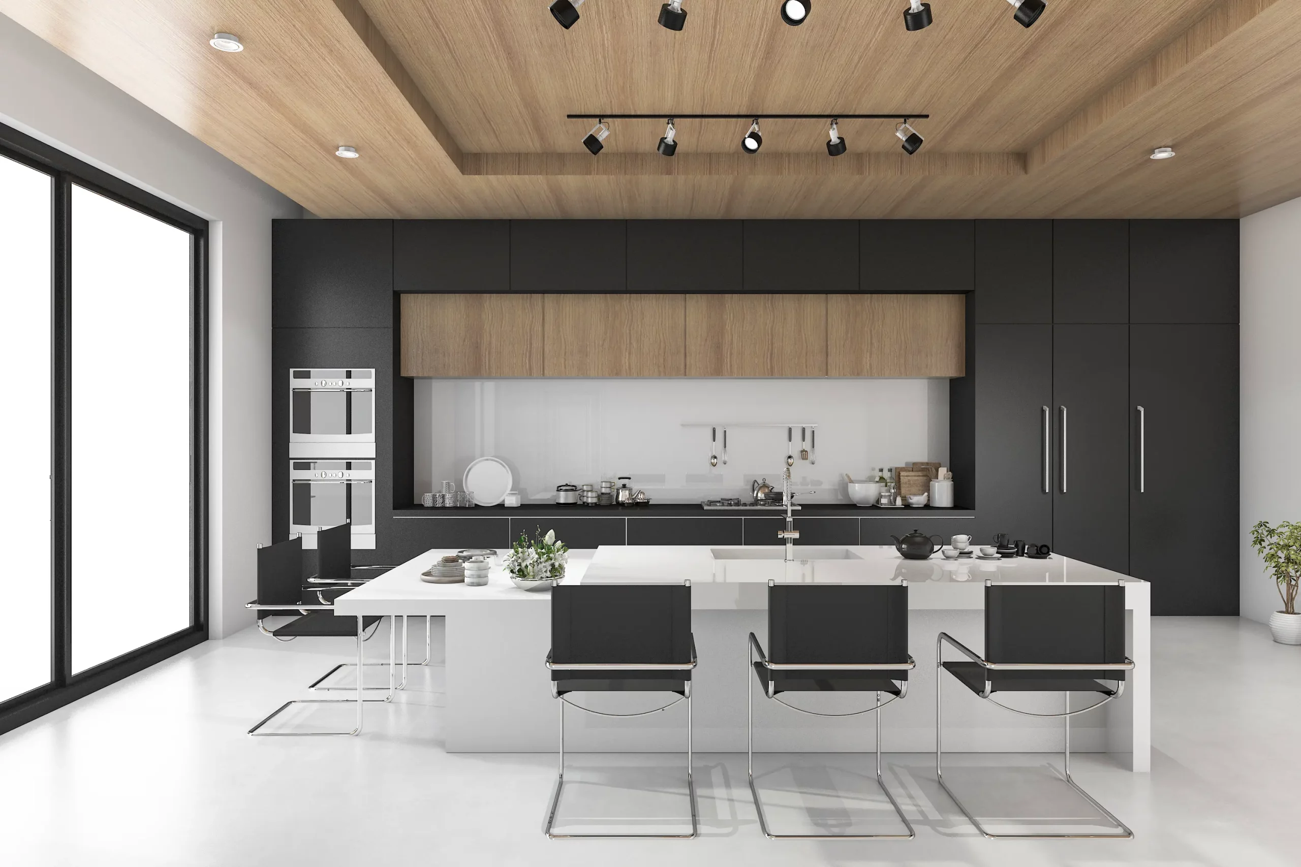 Créez une ambiance chaleureuse avec un faux-plafond en bois